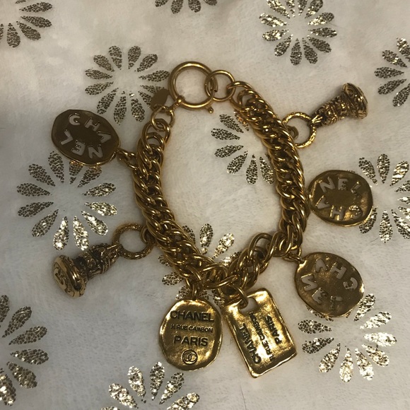 CHANEL Jewelry - Authentic Vintage chanel charm bracelet rue cambon